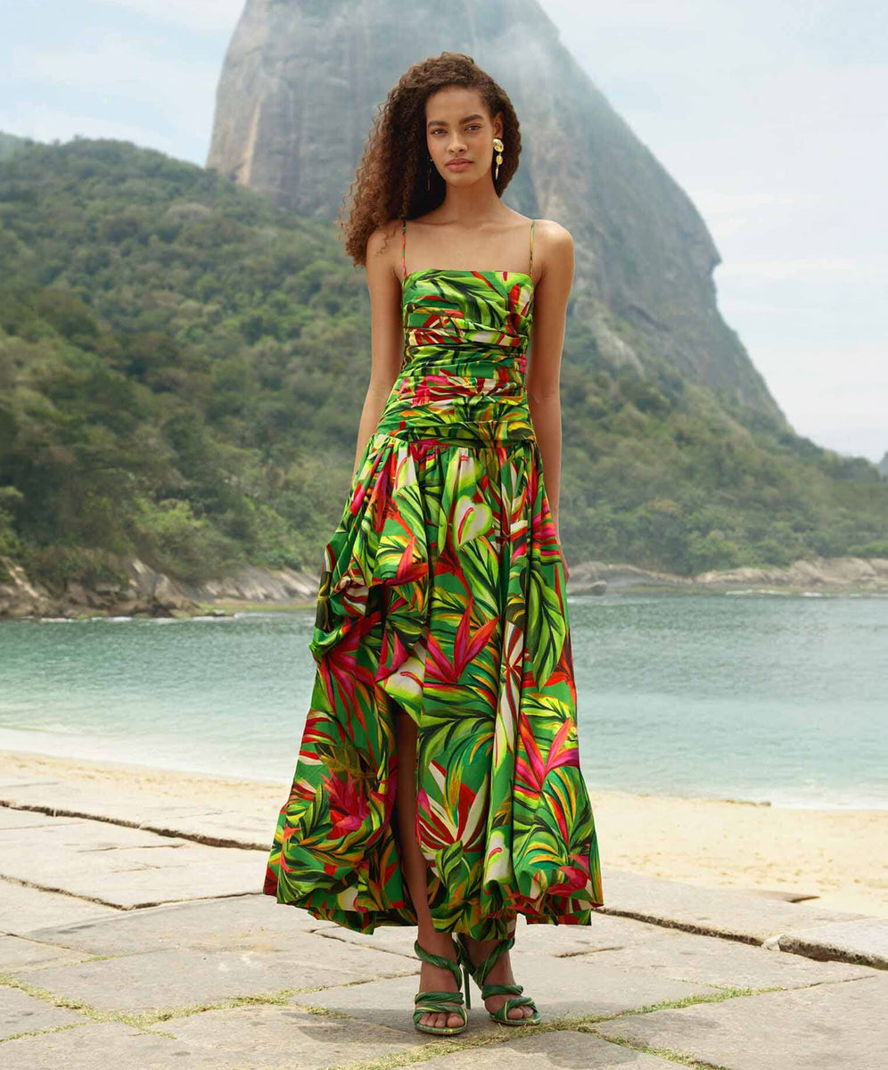 tropical evening dresses Green Dream Draped Maxi Dress caribbean holiday dress Front Slit Garage Black Bodycon Mini Vintage Cat Cape For Girls (Size):S/M