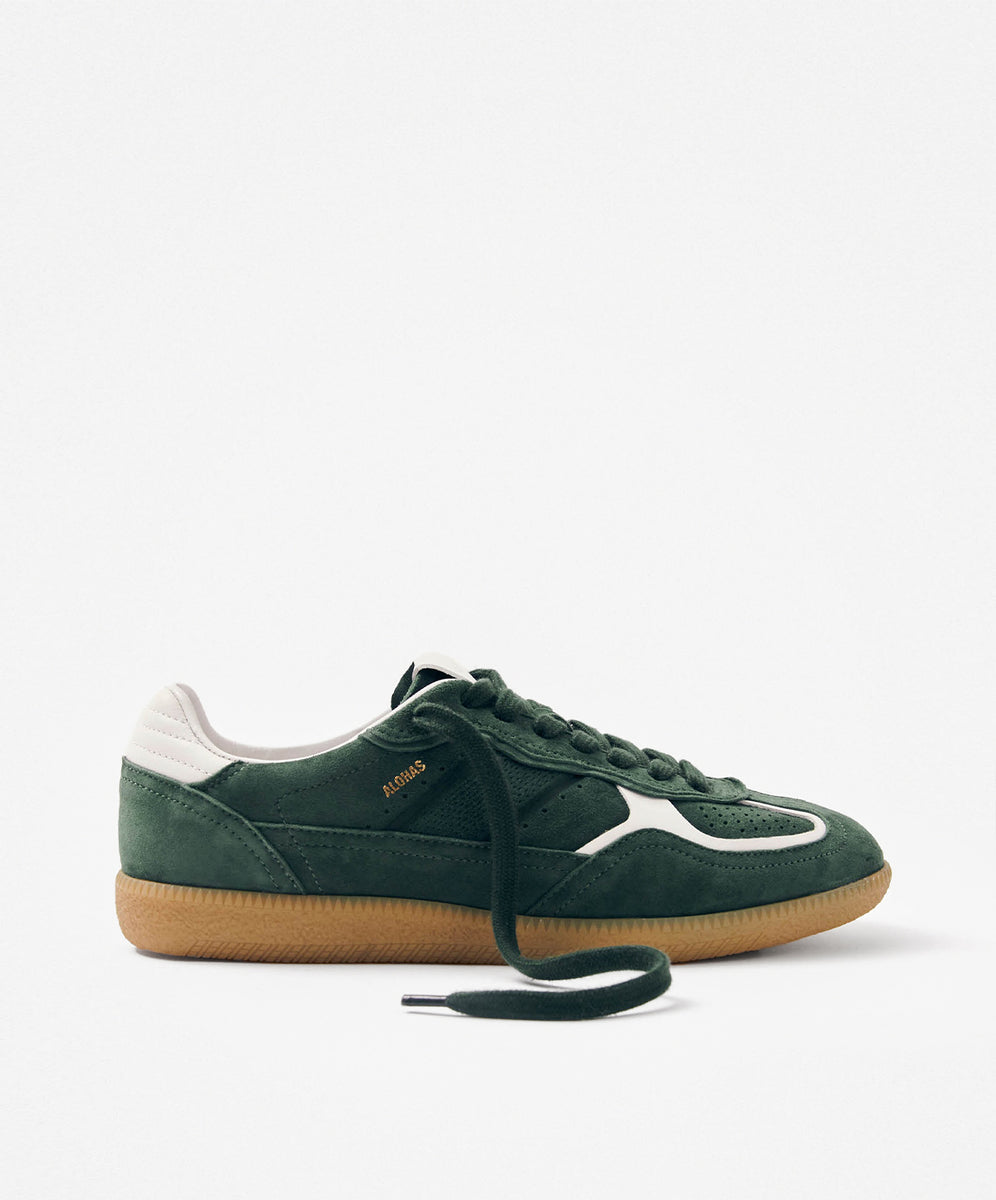 Tb.490 Rife Forest Green Leather Sneakers | The Forme