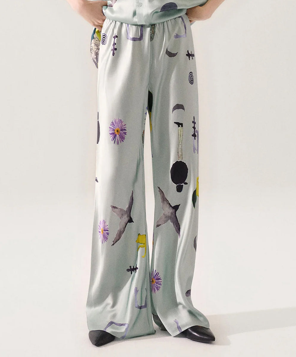 Birds Lightweight Pajama Pants For Women Womens Pjs Pants Print XS at   Women's Clothing store