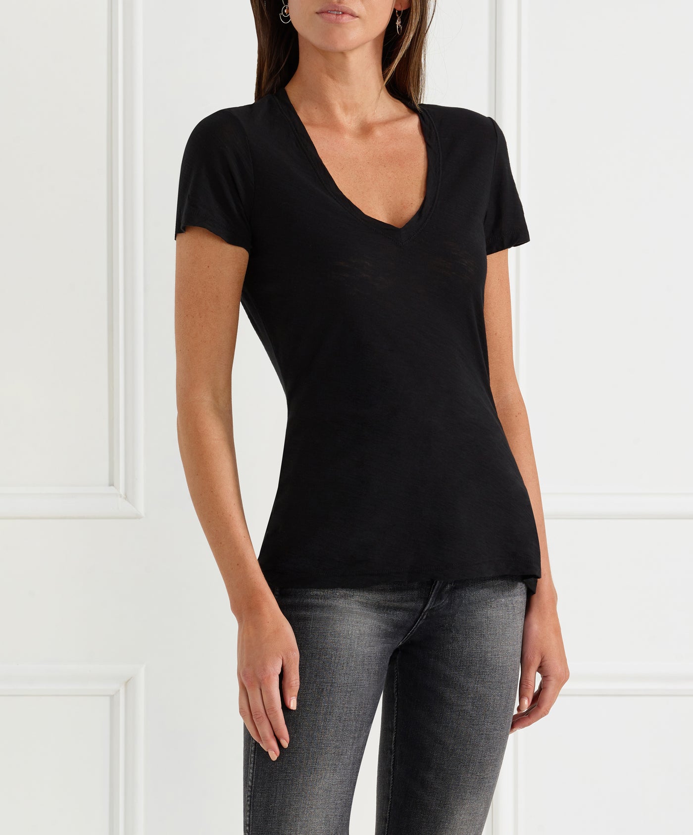 Casual Tee with Reverse Binding