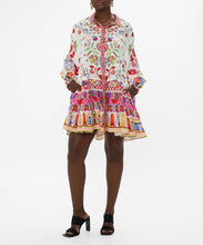 Load image into Gallery viewer, Long Sleeve Tiered Short Dress