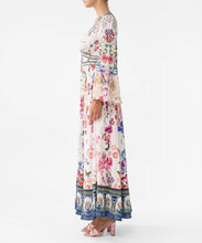 Load image into Gallery viewer, Shaped Waistband Dress With Ruffle Sleeve