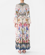 Load image into Gallery viewer, Shaped Waistband Dress With Ruffle Sleeve