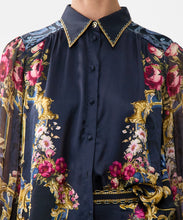 Load image into Gallery viewer, Button Through Blouson Sleeve Blouse