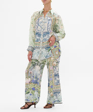Load image into Gallery viewer, Long Line Shirt With Yoke And Button Detail