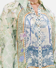 Load image into Gallery viewer, Long Line Shirt With Yoke And Button Detail
