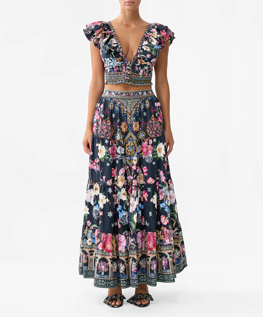 Tiered Maxi Skirt