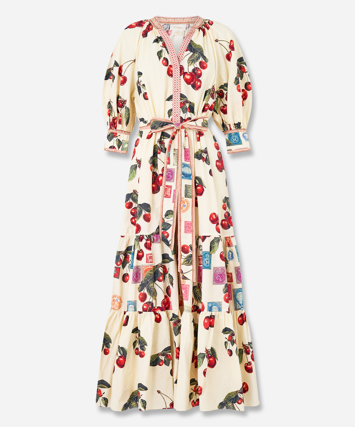 Tiered Shirt Dress With Short Sleeve