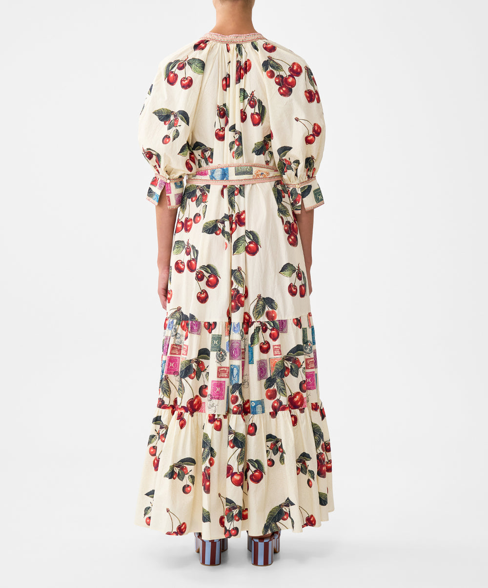 Tiered Shirt Dress With Short Sleeve