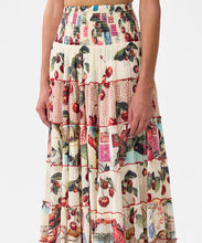 Load image into Gallery viewer, Shirred Waist Tiered Circle Skirt