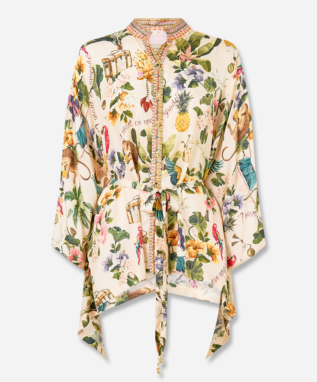 Button Through Scarf Blouse