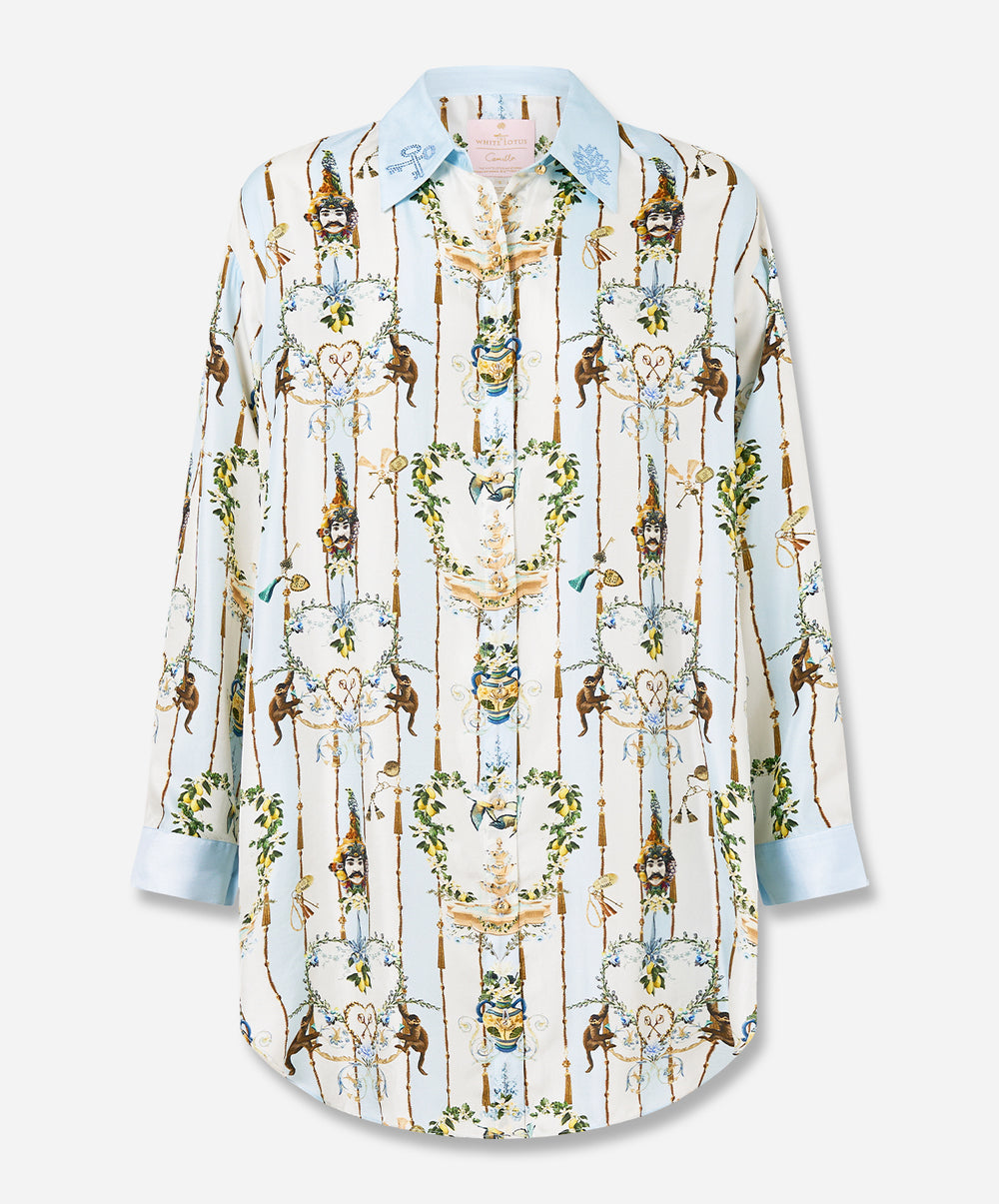 Shirt Tunic With Side Buttons