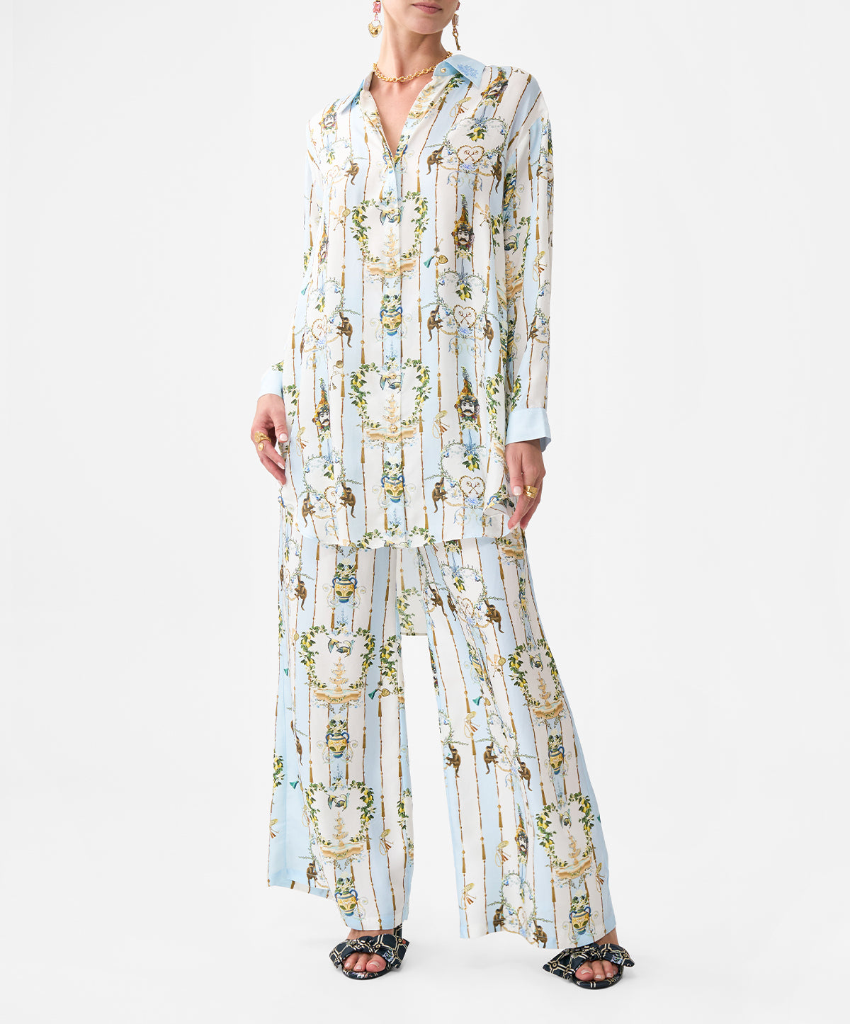 Shirt Tunic With Side Buttons