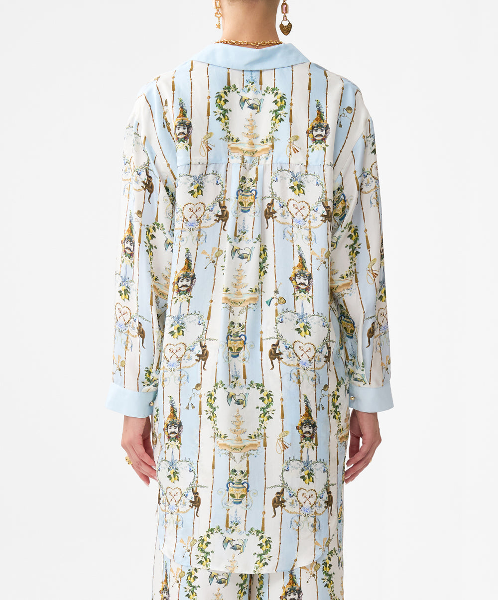 Shirt Tunic With Side Buttons