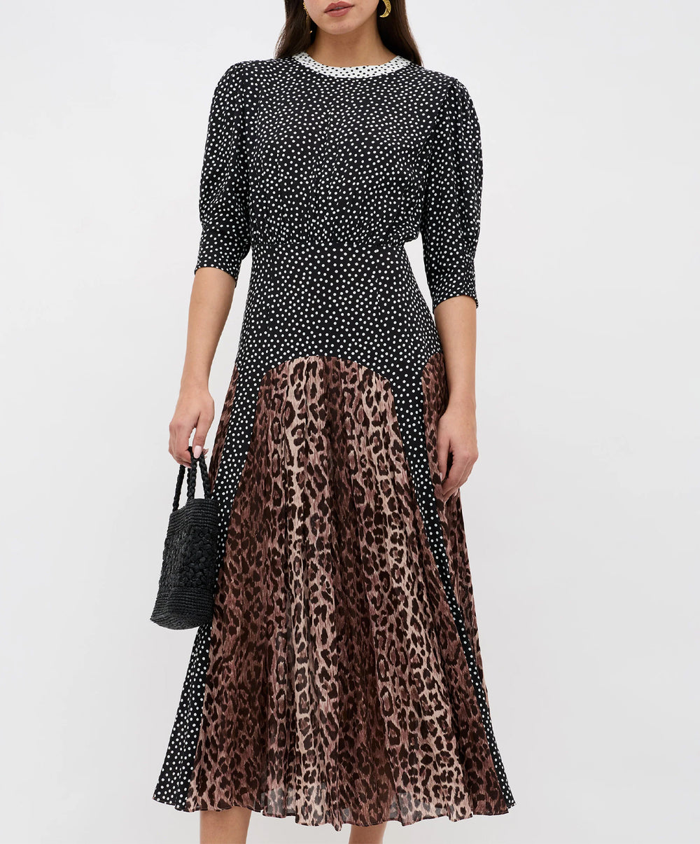 Meg Leopard Midi Dress
