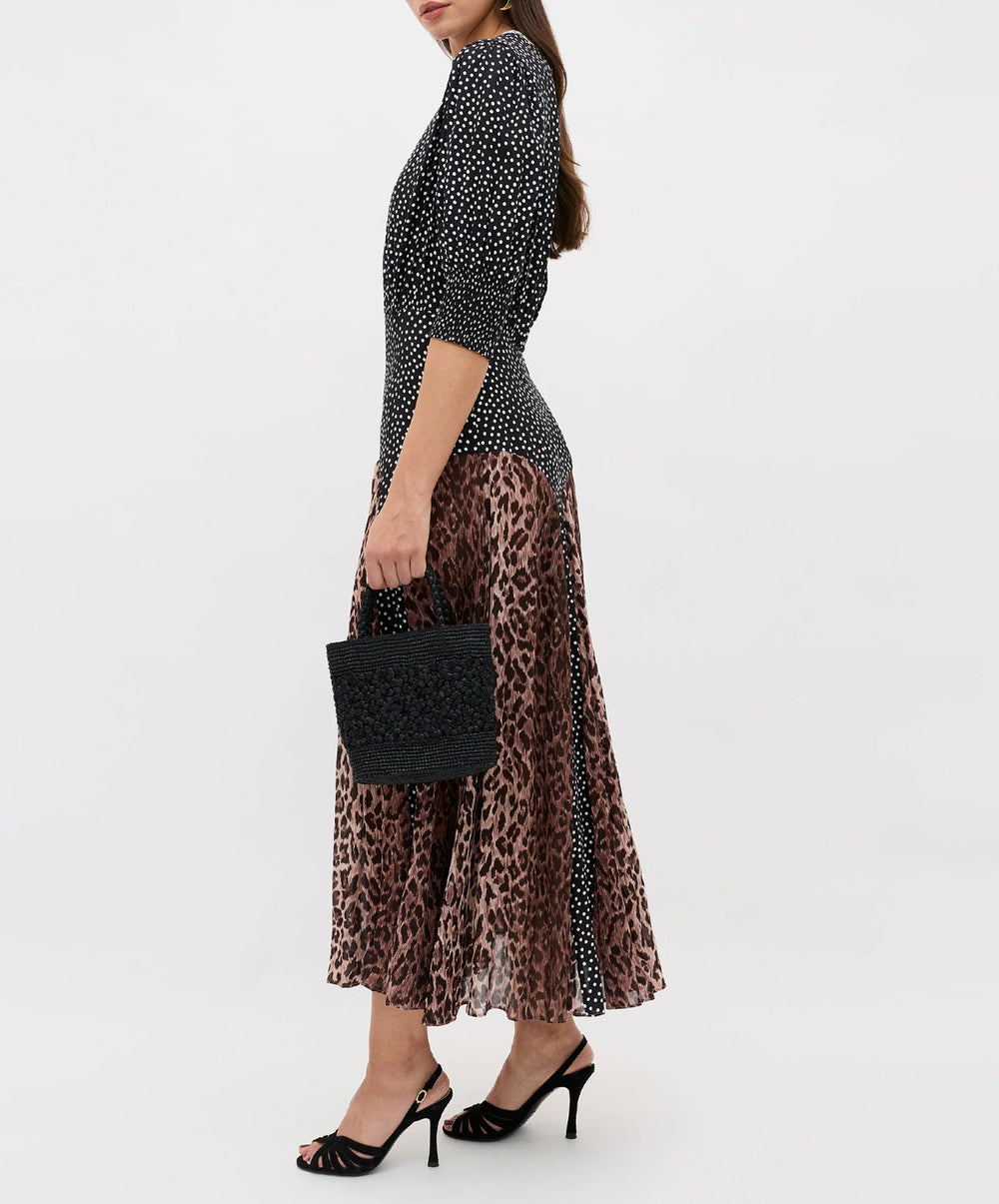 meg leopard polka dot midi dress Buy Rixo Leopard Polka Dot Meg Midi Dress from the Next UK online shop