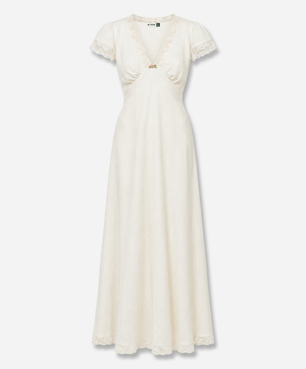 Clarice Linen Midi Dress