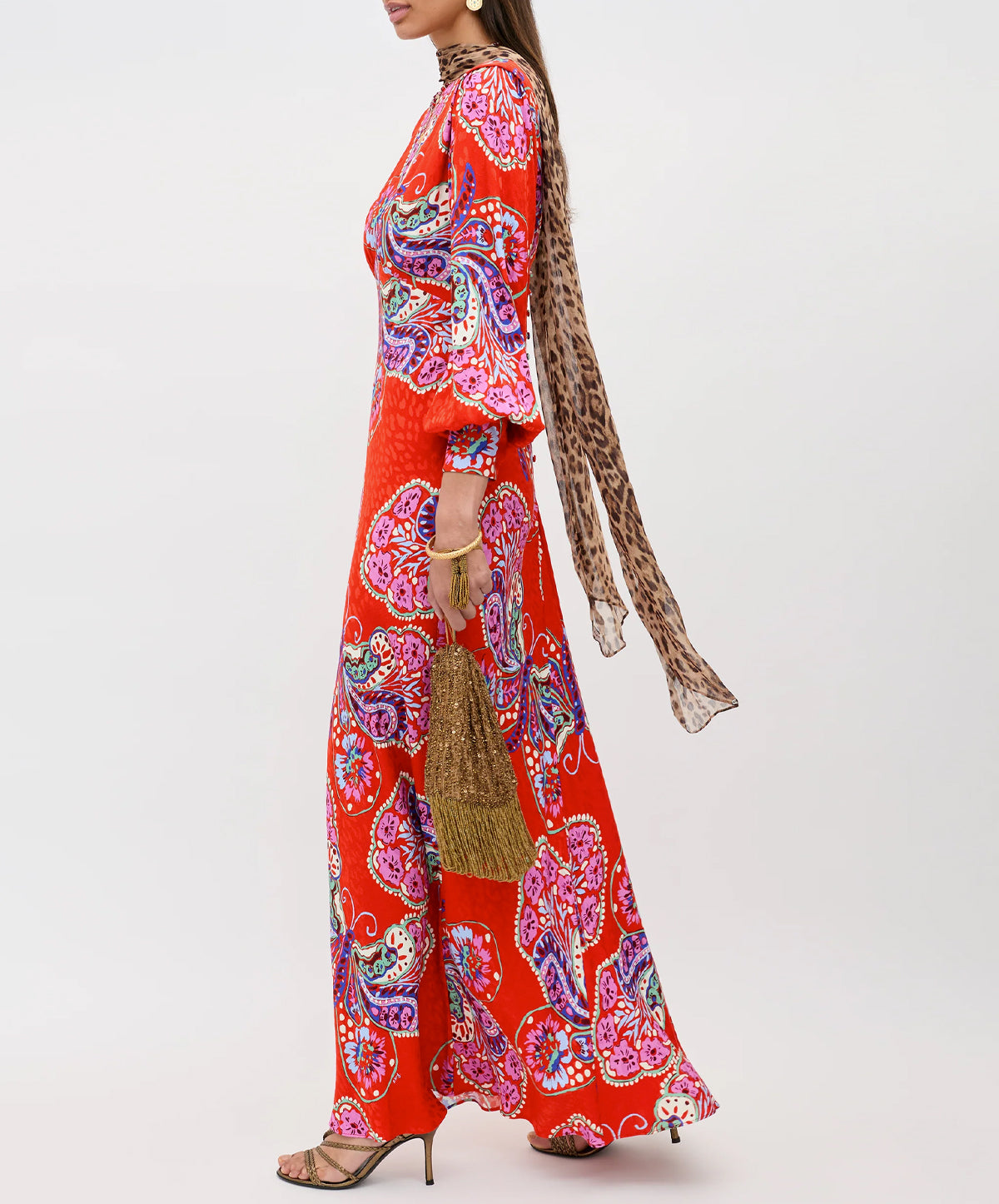 Marni Satin Jacquard Gown