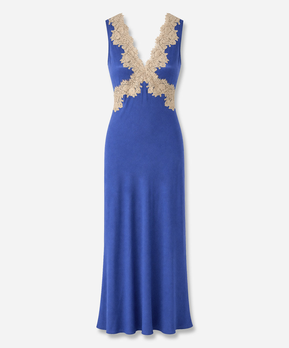 Lysandra Satin Midi Dress