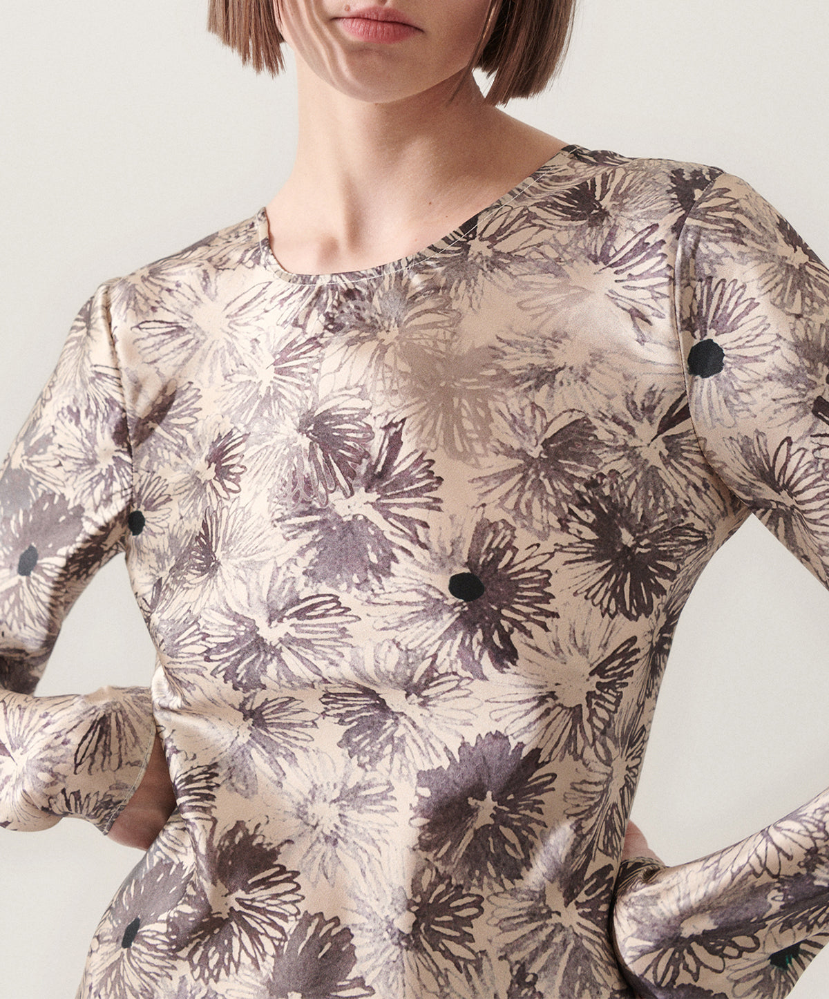 Full Sleeve Bias Dress