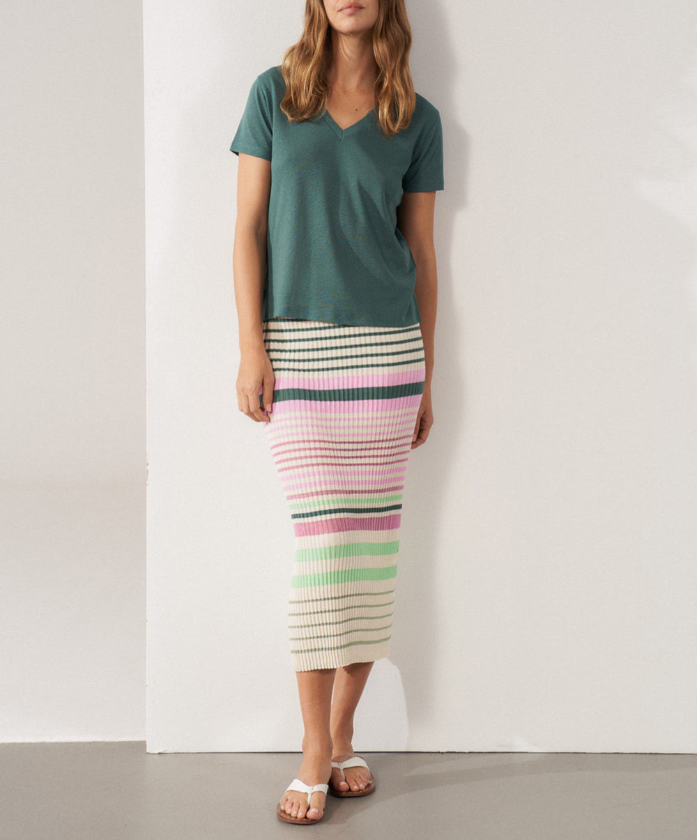 Pleated Midi Skirt