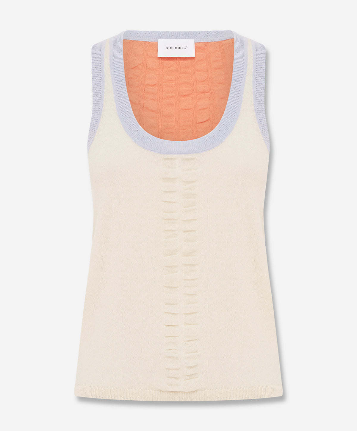 Knitted Sleeveless T-Shirt