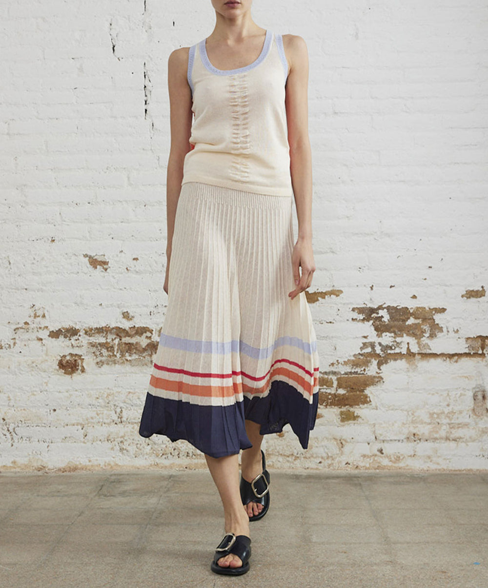 Knitted Sleeveless T-Shirt