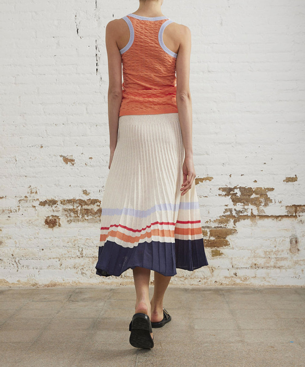 Knitted Sleeveless T-Shirt