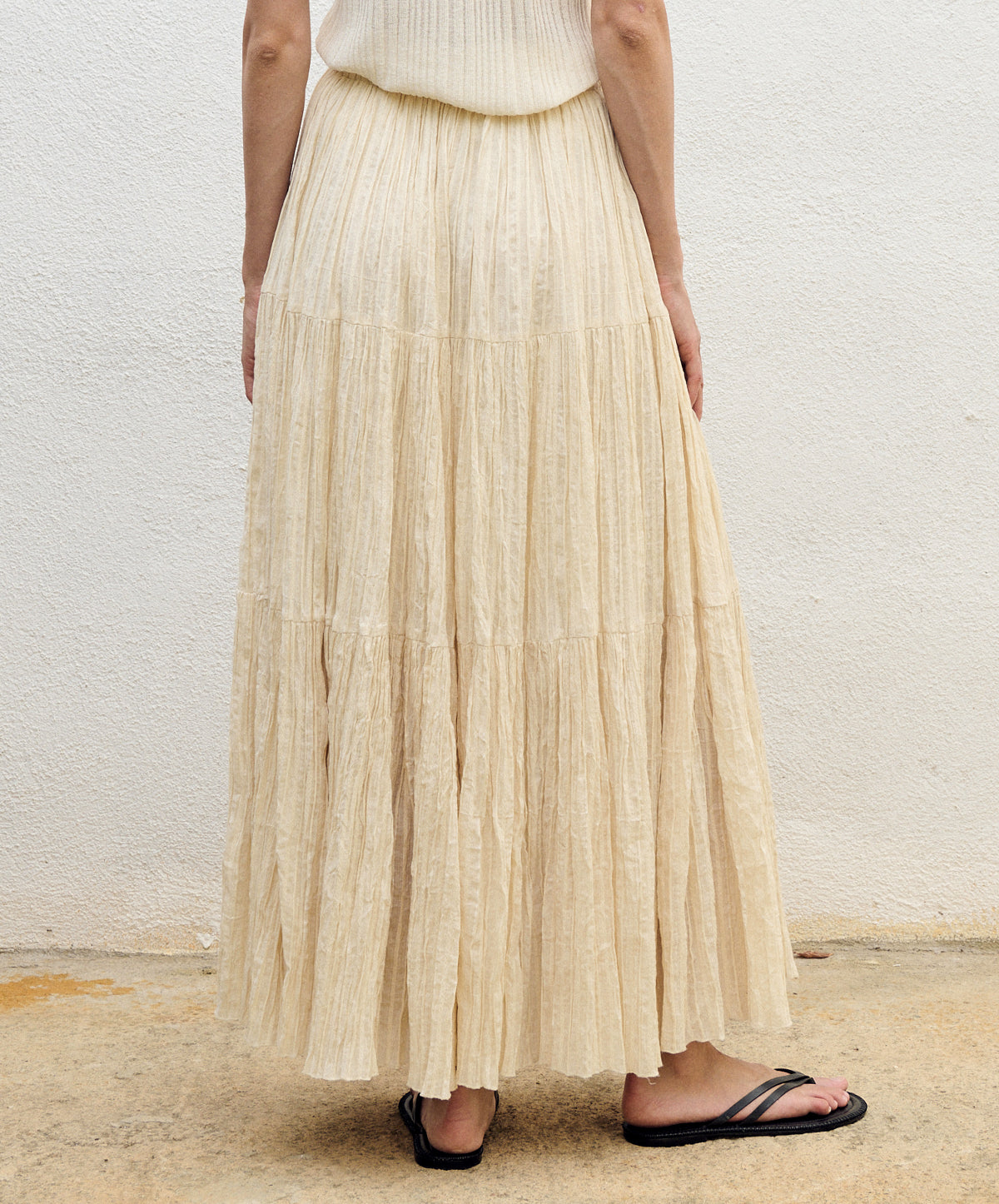 Ruffled Long Skirt