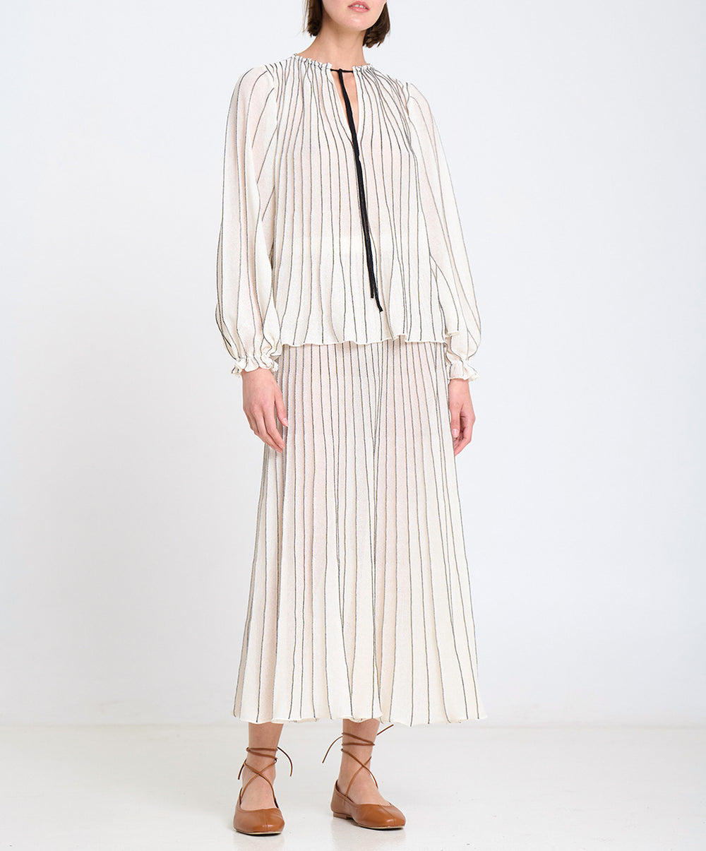 Radial Knitted Blouse