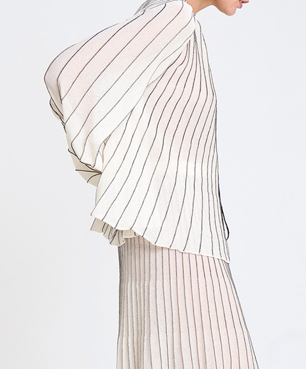 Radial Knitted Blouse