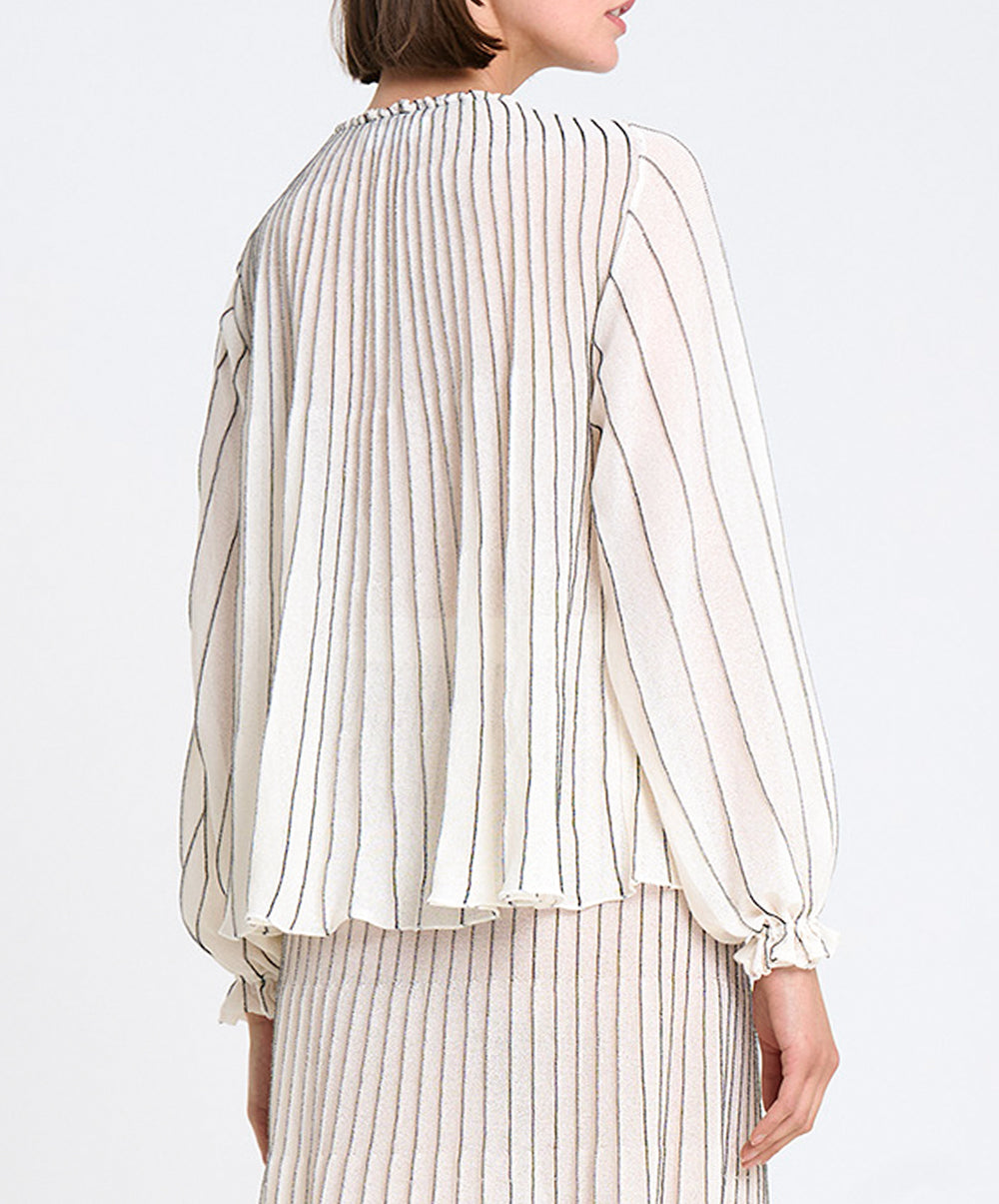 Radial Knitted Blouse