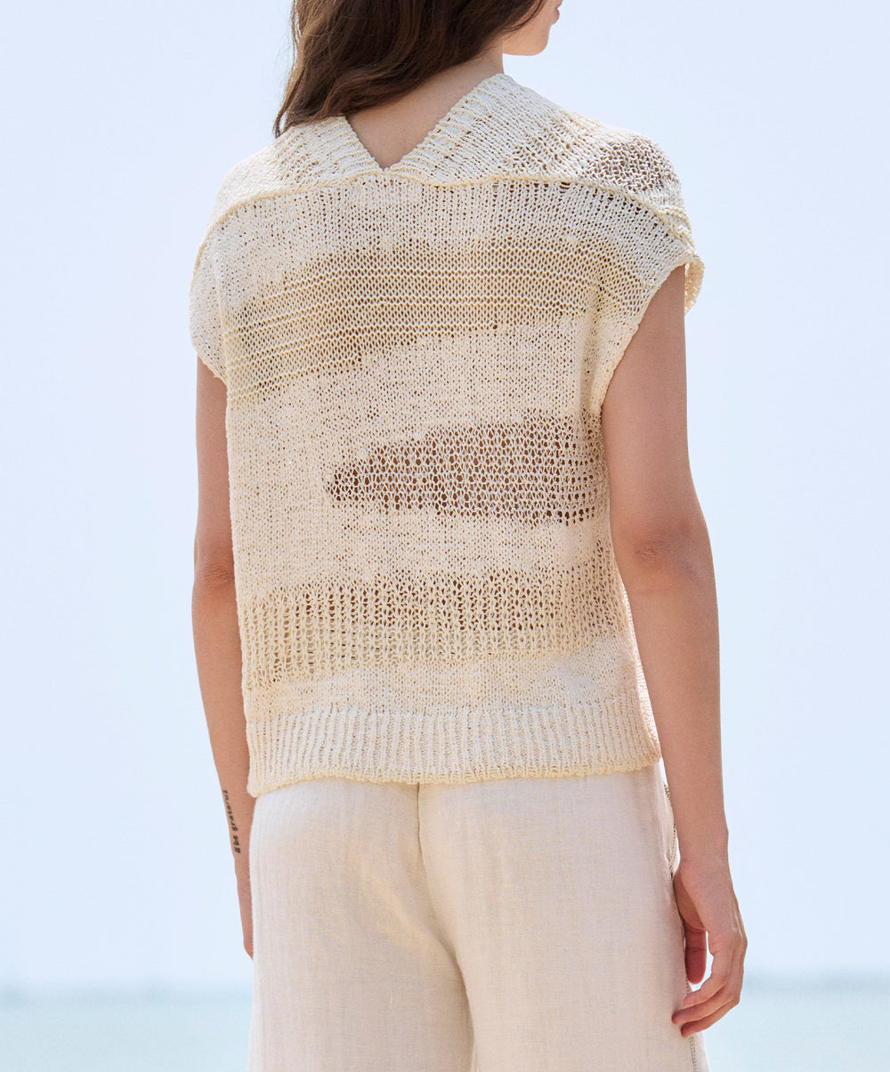 Rustic Sleeveless Sweater