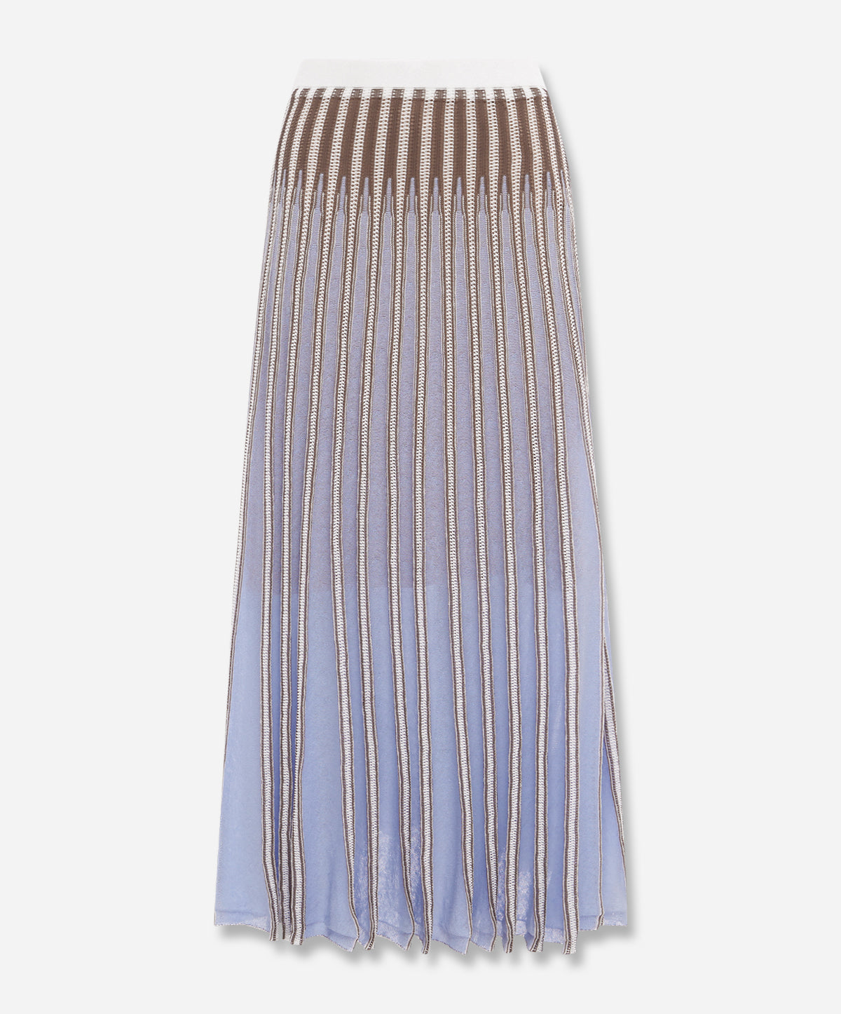 Striped Radial Knit Skirt