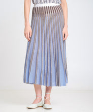 Load image into Gallery viewer, Striped Radial Knit Skirt