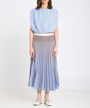Load image into Gallery viewer, Striped Radial Knit Skirt