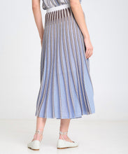 Load image into Gallery viewer, Striped Radial Knit Skirt