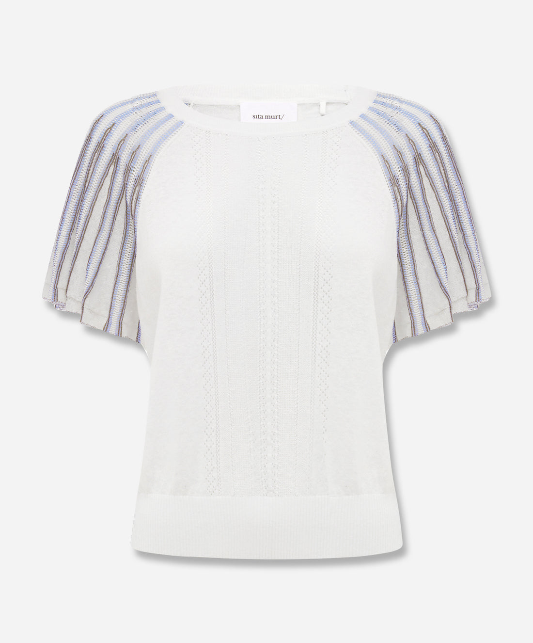 Radial Flared Sleeve Sweater