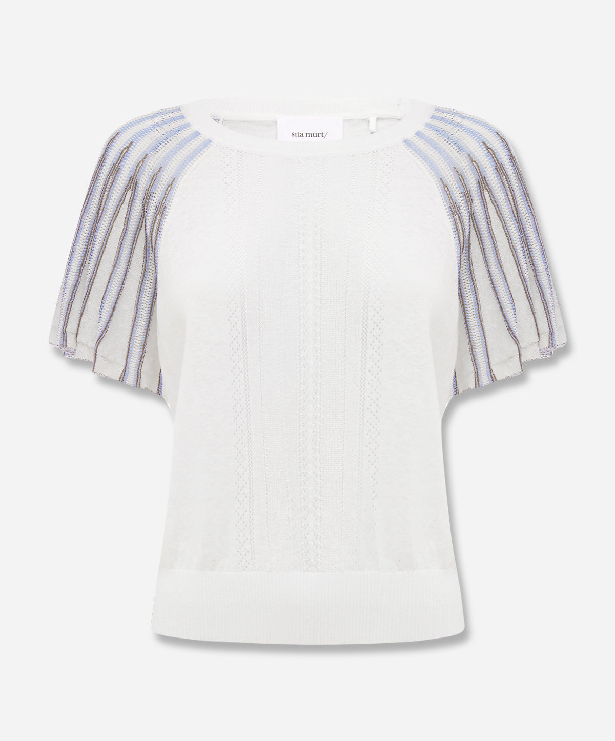 Radial Flared Sleeve Sweater