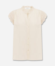 Load image into Gallery viewer, Mixed Knit And Woven Blouse