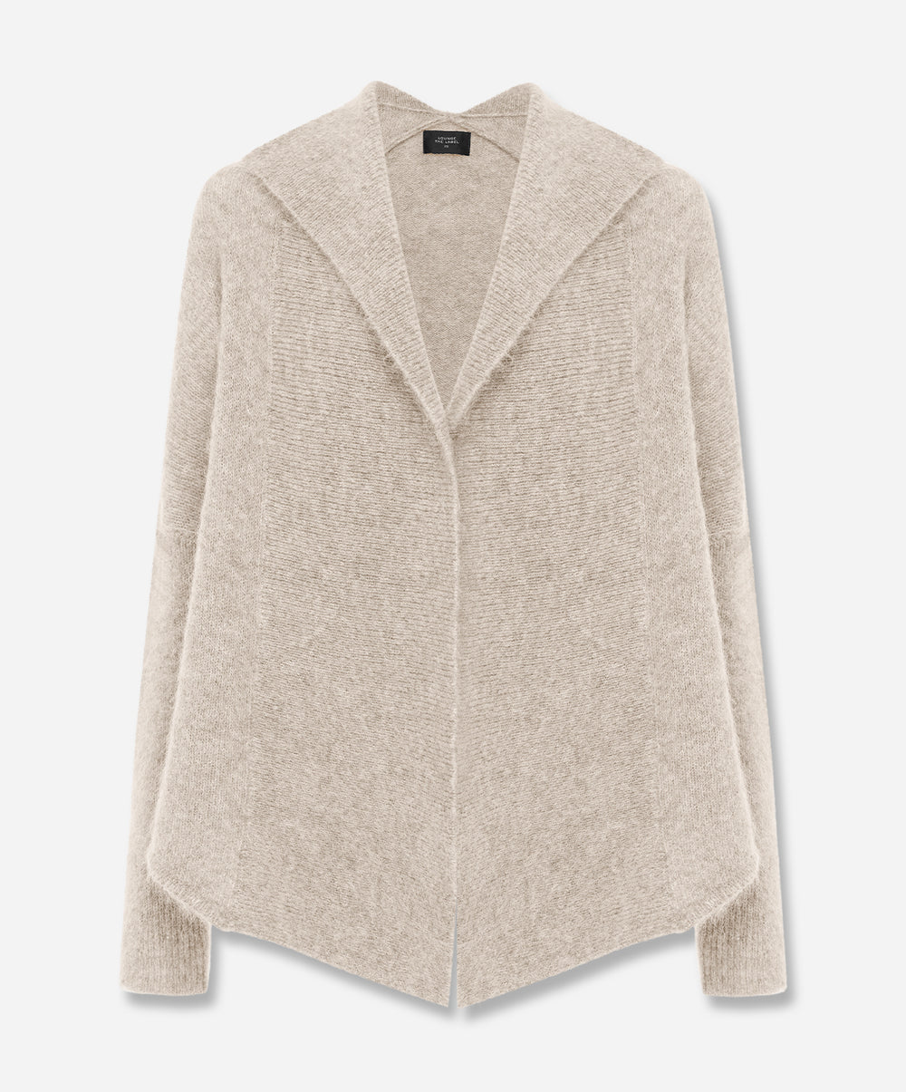 Vienna Mohair Wool Shawl Collar Short Cardigan
