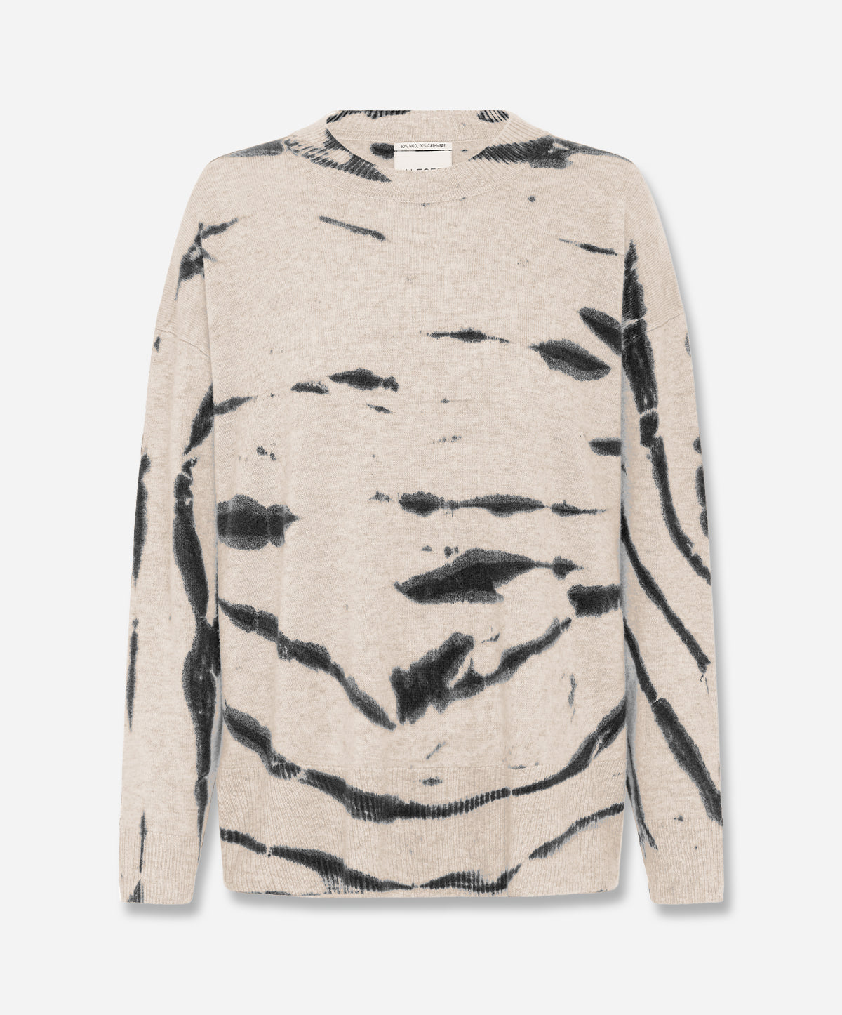 N.20 Cashmere Blend Oversize Crew Tie Dye