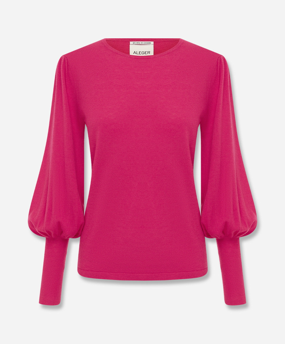 N.33 Cashmere Blend Bell Sleeve Crew