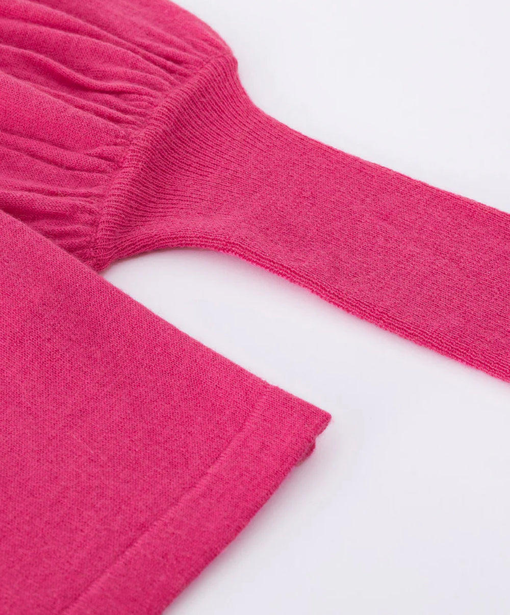 N.33 Cashmere Blend Bell Sleeve Crew