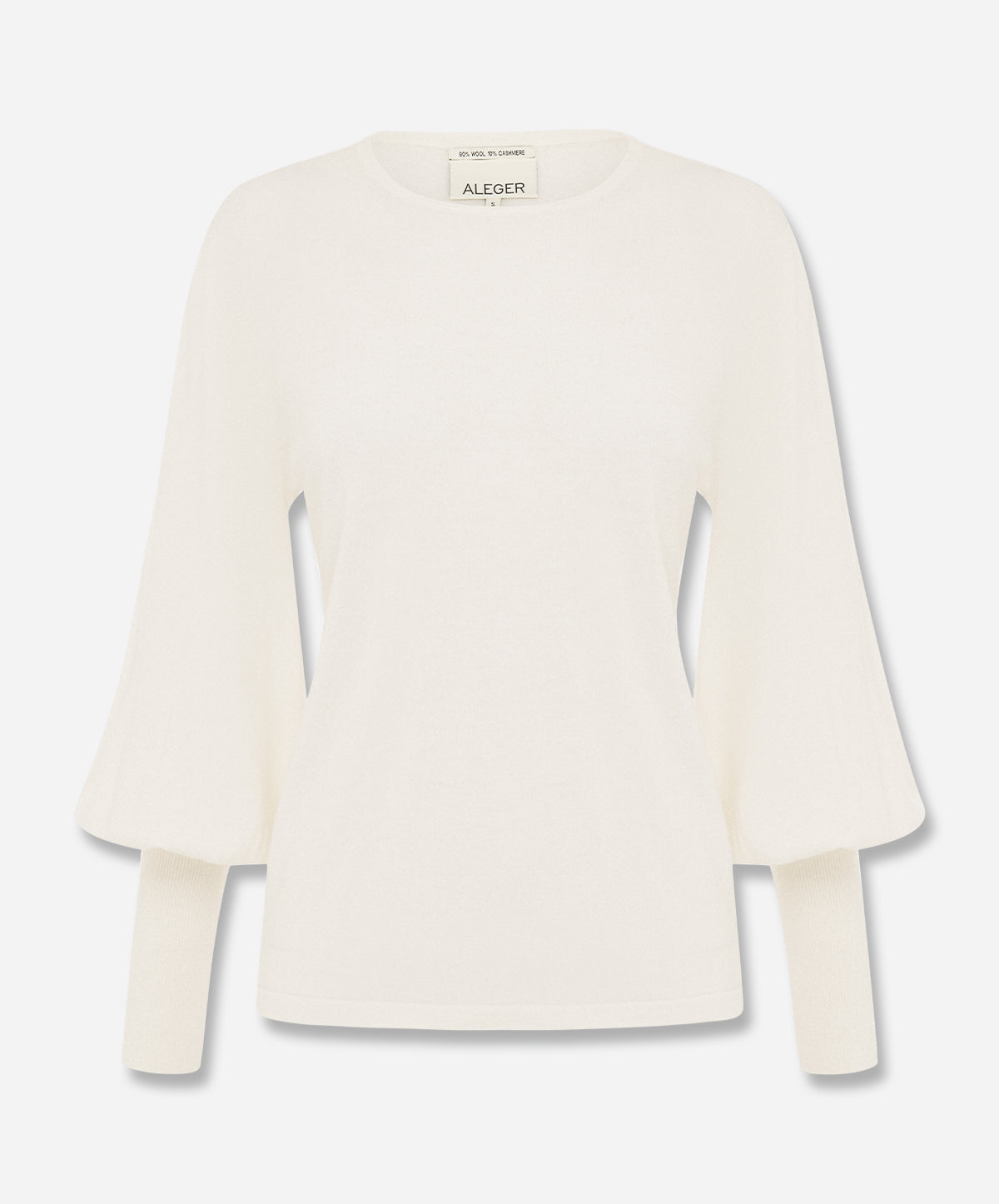 N.33 Cashmere Blend Bell Sleeve Crew