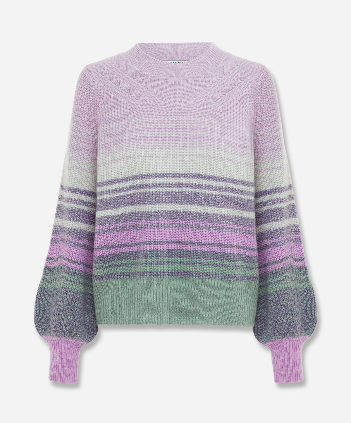 N.77 Cashmere Blend Chunky Ombre Balloon Sleeve