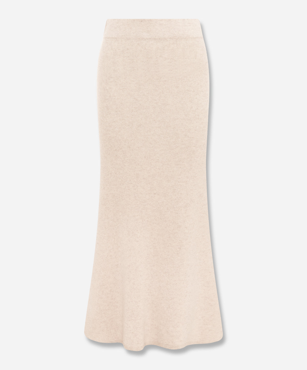 N.28 Cashmere Blend Ribbed Slip Skirt