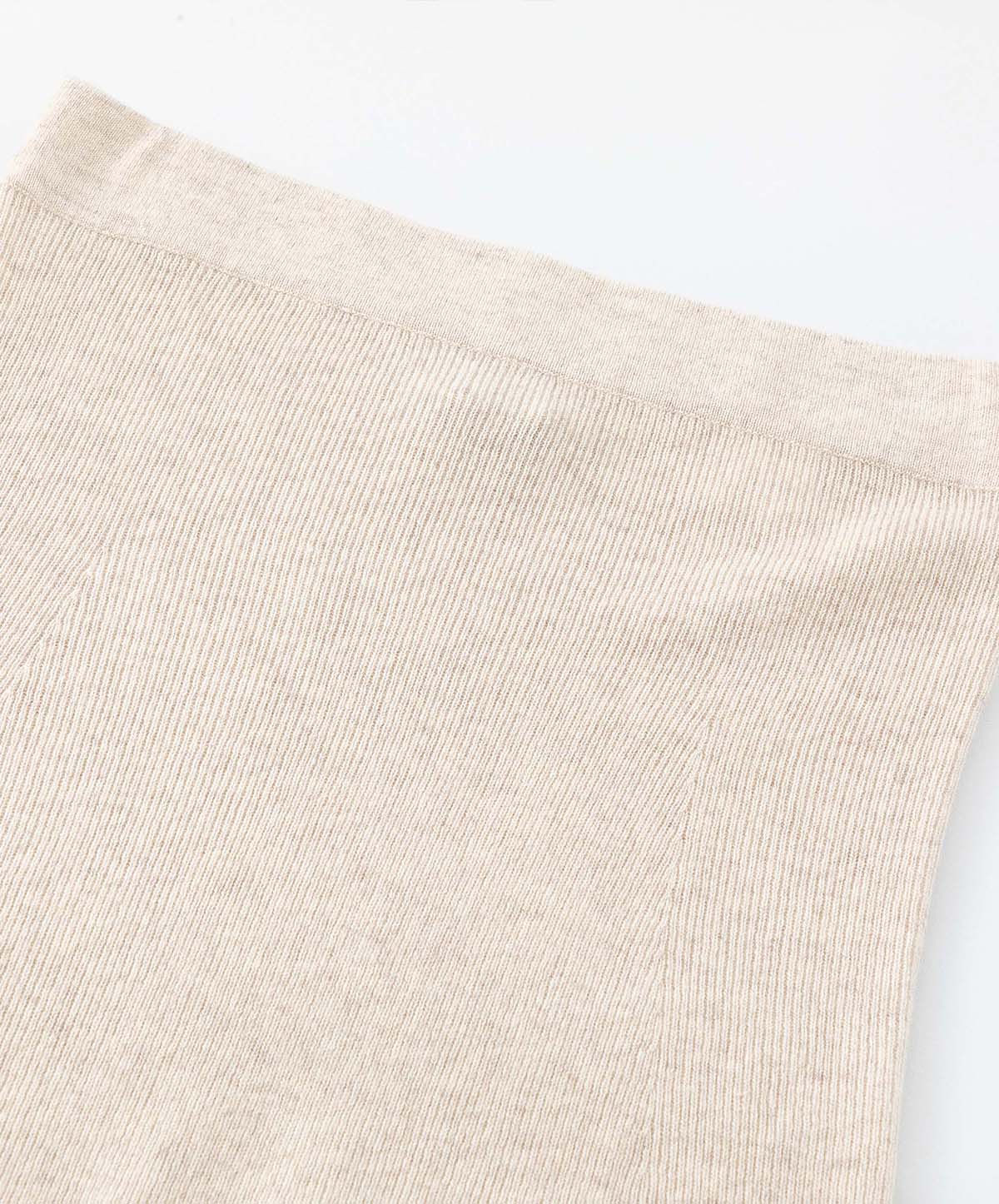 N.28 Cashmere Blend Ribbed Slip Skirt