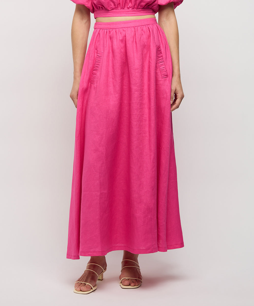Adoni Linen Skirt