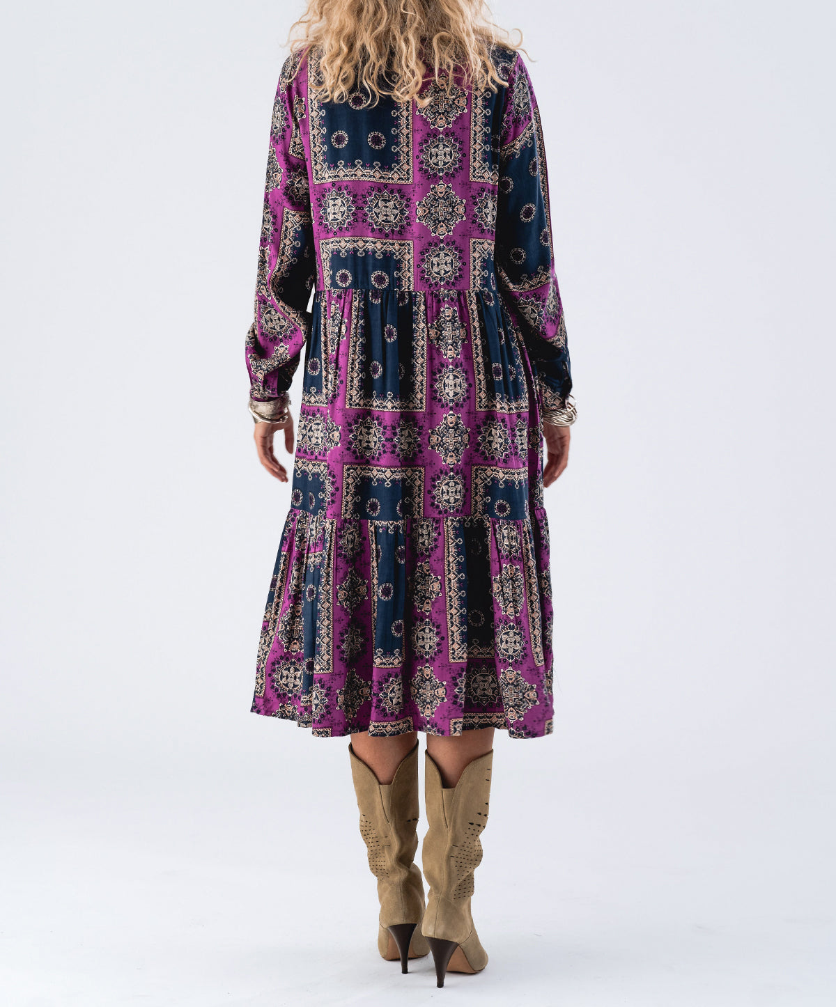 KaiaLL Midi Dress LS